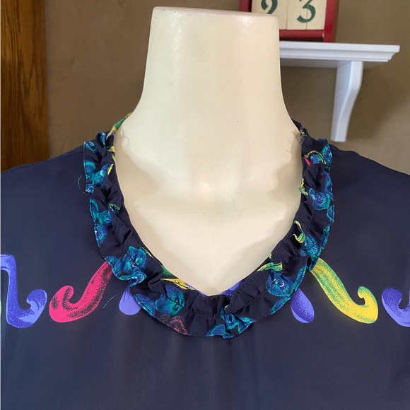 Handmade Pleated Dress Seashell theme Short sleeve - Picture 10 of 13